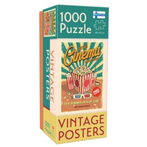 Pussel Retro Cinema Vintage Posters 1000 bitar