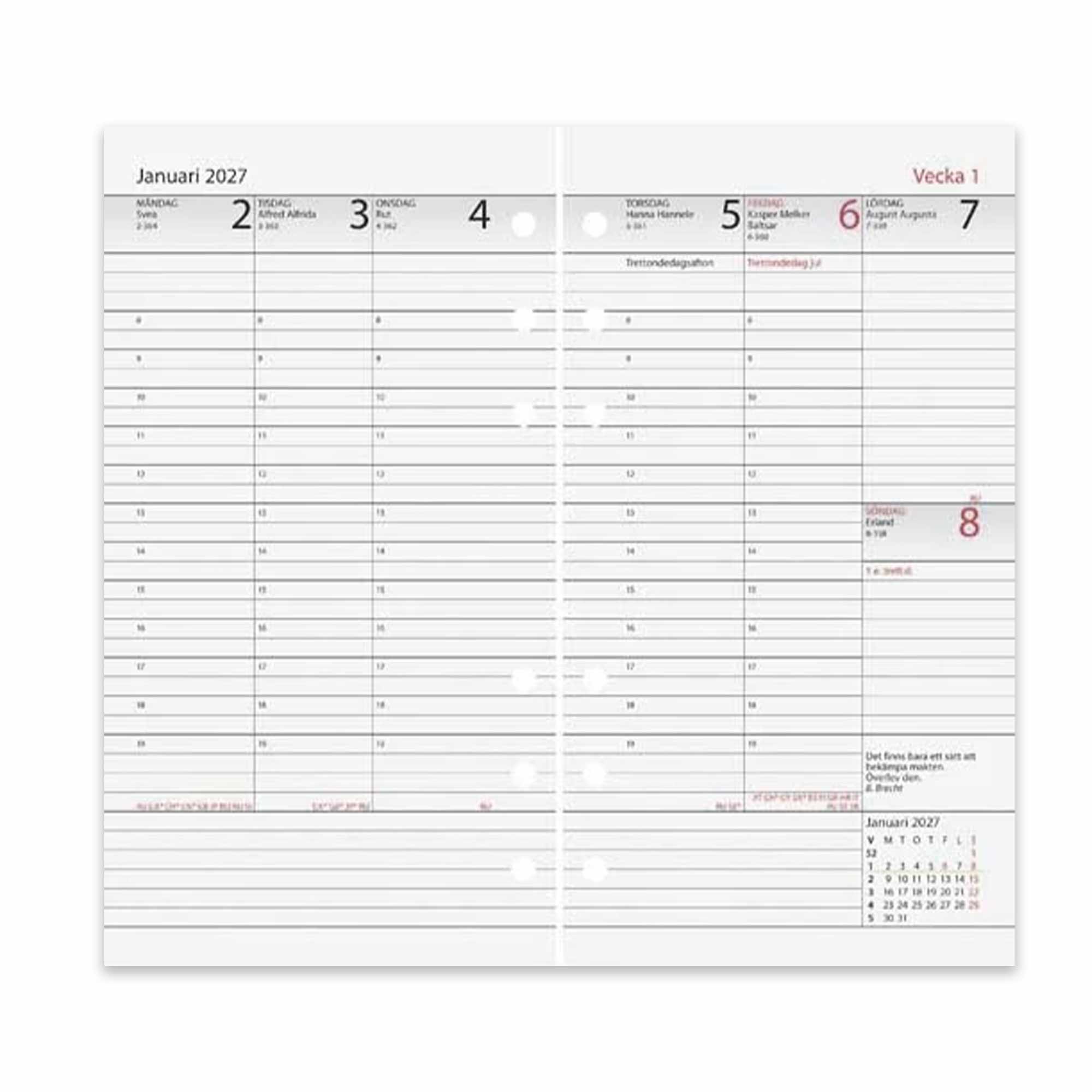 Systemkalender Aplan Diary Manager 2026-2027 18 mån Systemkalender Aplan Diary Manager 2026-2027 18 mån