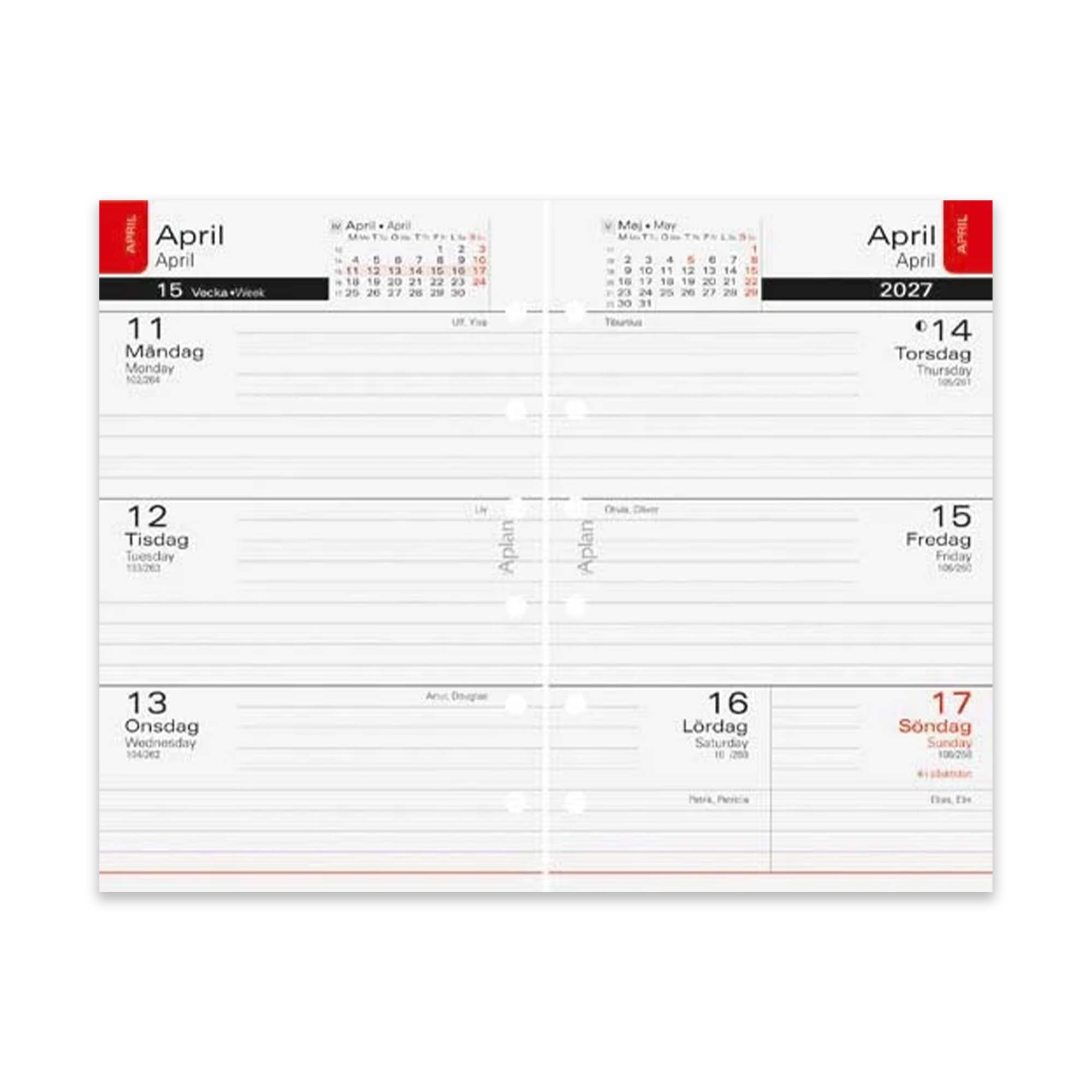 Systemkalender Aplan Pocket Classic 2026-2027 18 mån Systemkalender Aplan Pocket Classic 2026-2027 18 mån