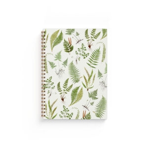 Anteckningsbok Fern vit
