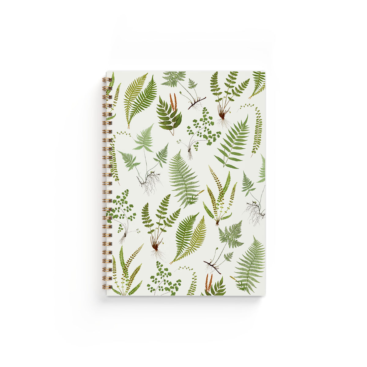 Anteckningsbok Fern vit