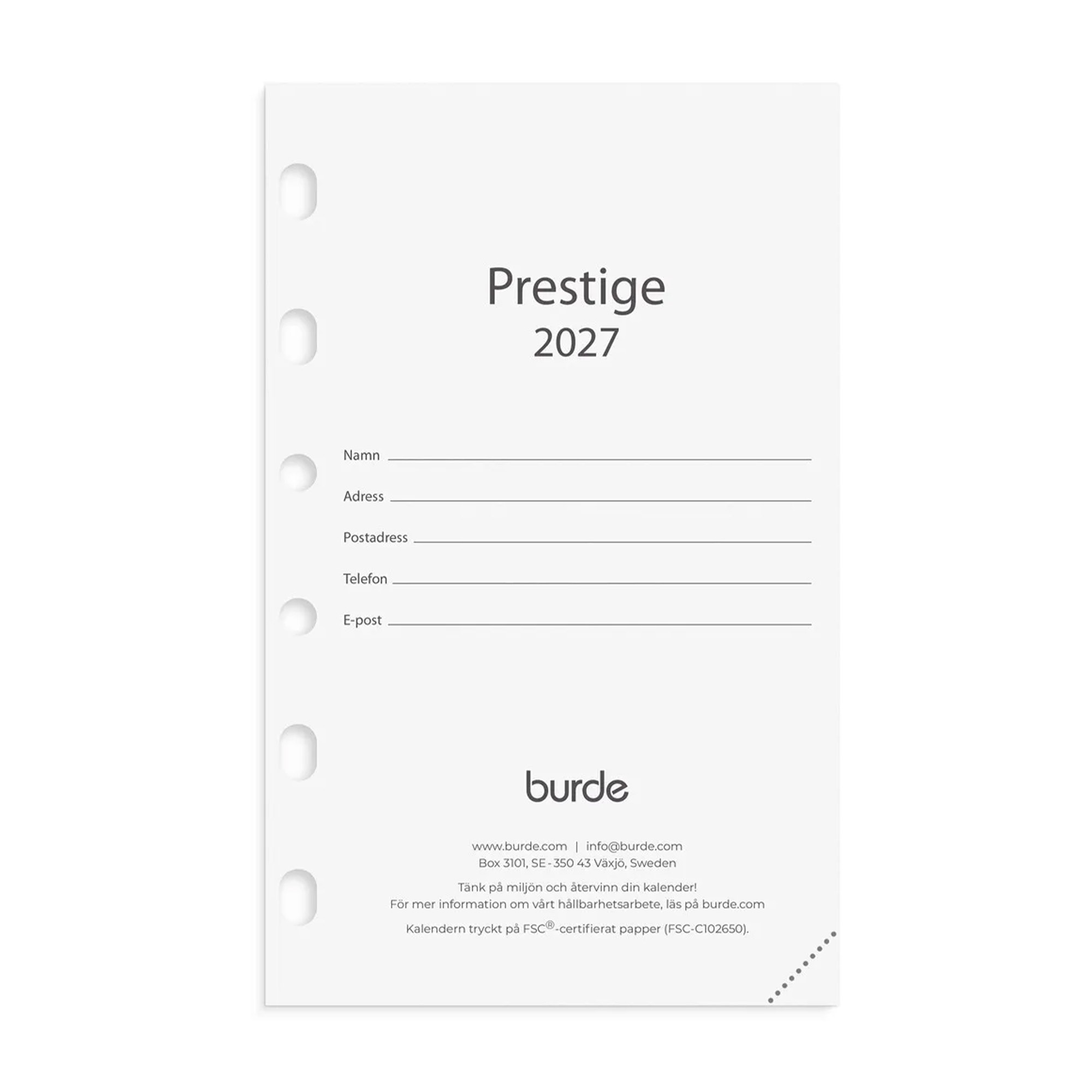 Compact kalendersats Prestige 2027 Compact kalendersats Prestige 2027