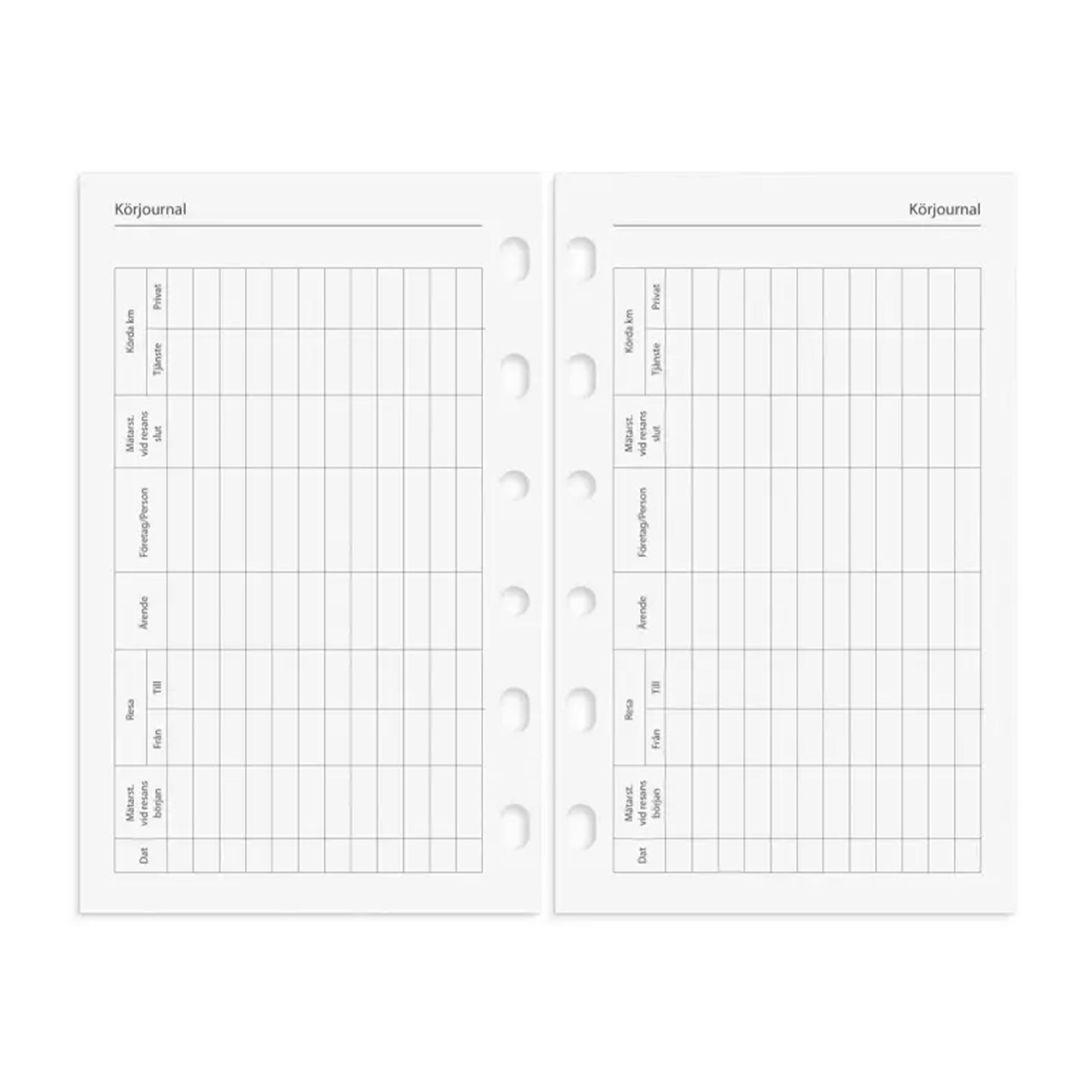 Compact Systemkalender svart konstläder 2027