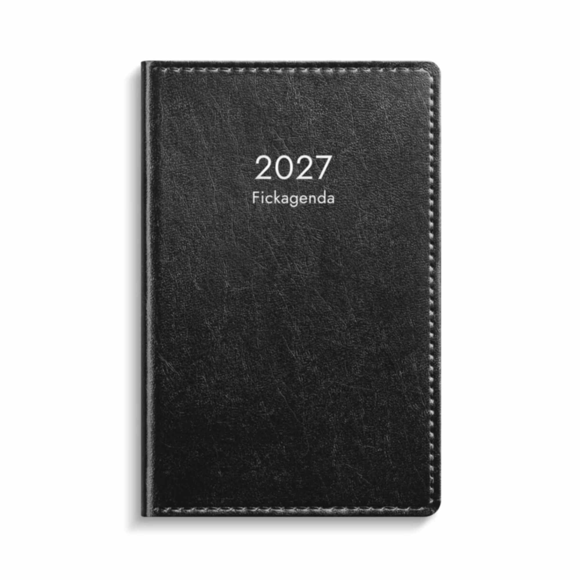 Fickagenda svart konstläder 2027 Fickagenda svart konstläder 2027