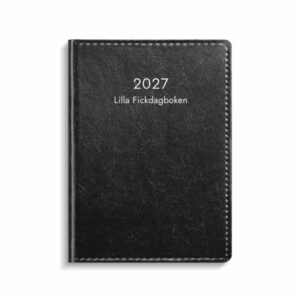 Fickkalender Lilla Fickdagboken svart konstläder 2027