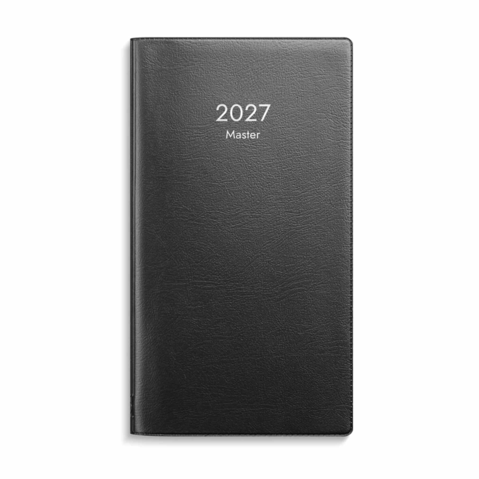 Fickkalender Master svart plast 2027 Fickkalender Master svart plast 2027