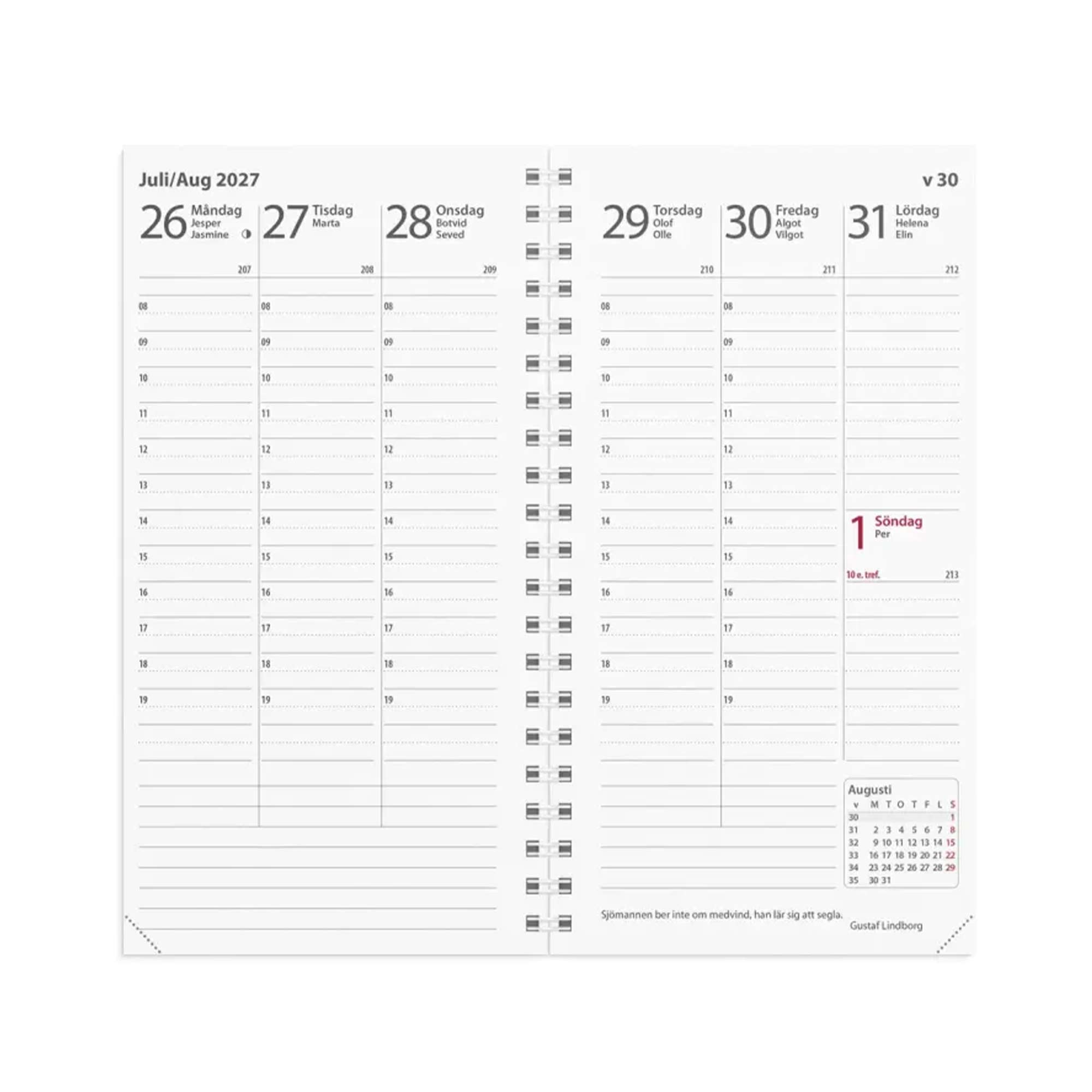 Interplano kalenderrefill 2027