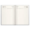 Kalender 1-årsdagbok blått konstläder 2027