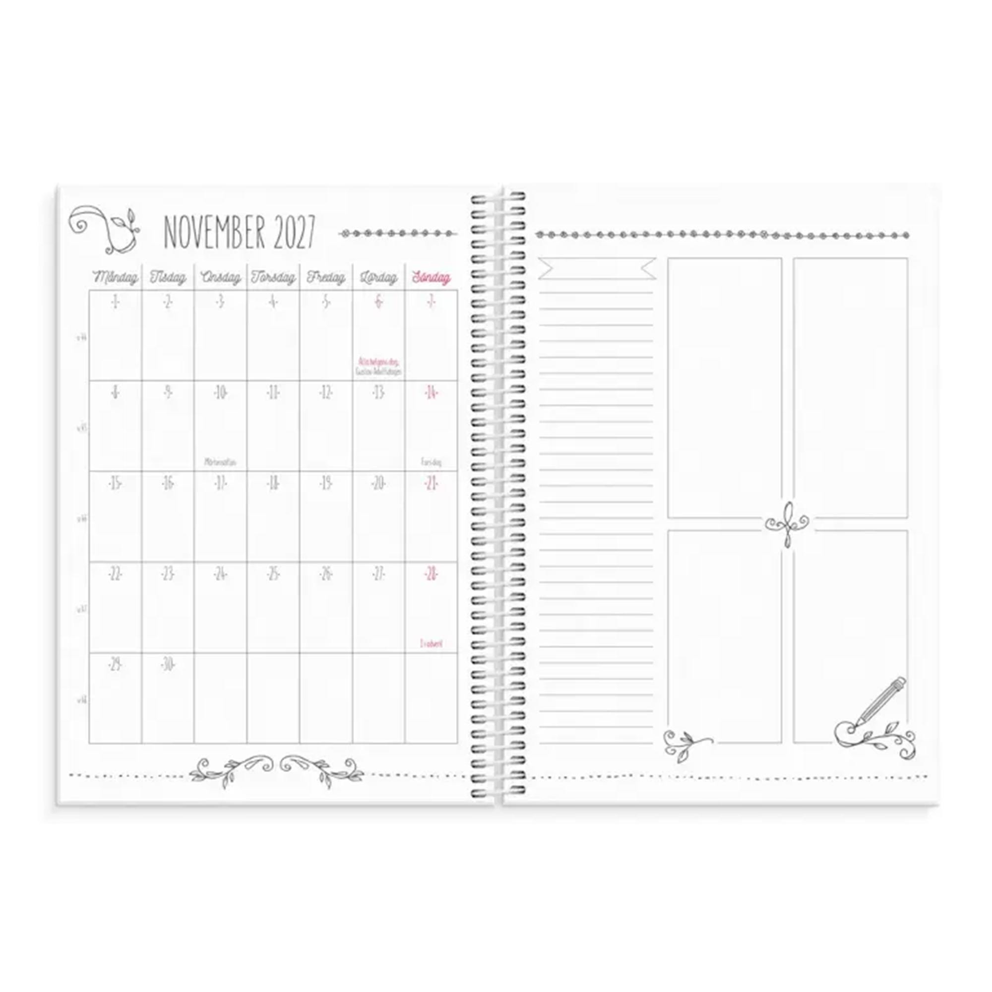 Kalender 2027 Doodle