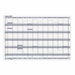 Kalender Årsplan whiteboard 2027