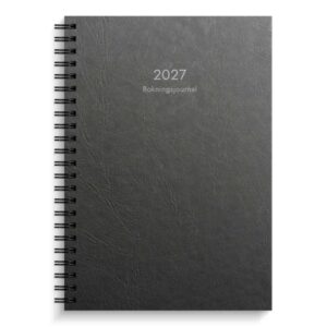 Kalender Bokningsjournalen svart kartong 2027