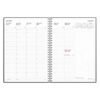 Kalender Business svart konstläder med slejf 2027