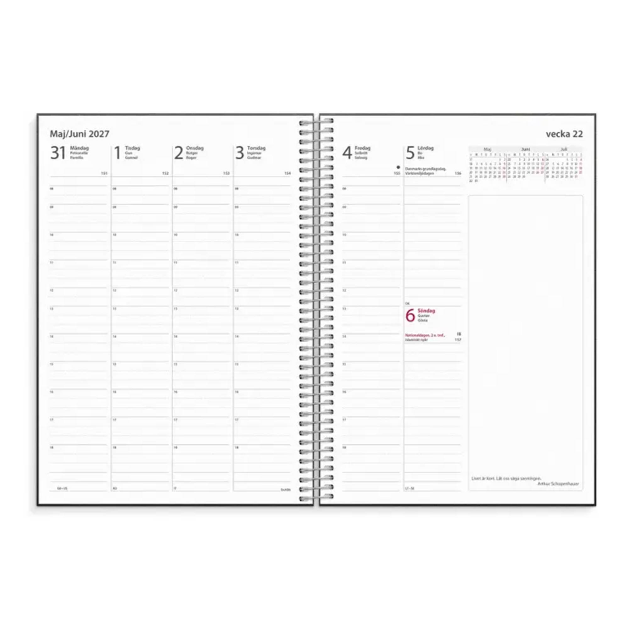Kalender Business VIP konstläder 2027
