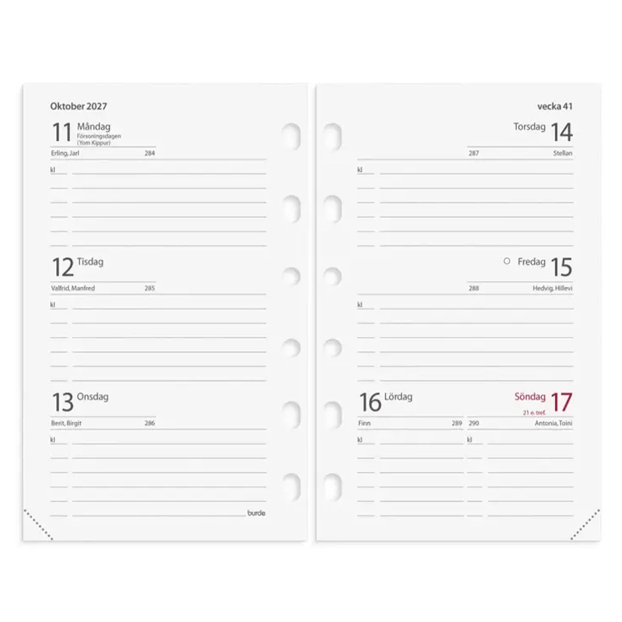 Kalender Compact grundsats 2027