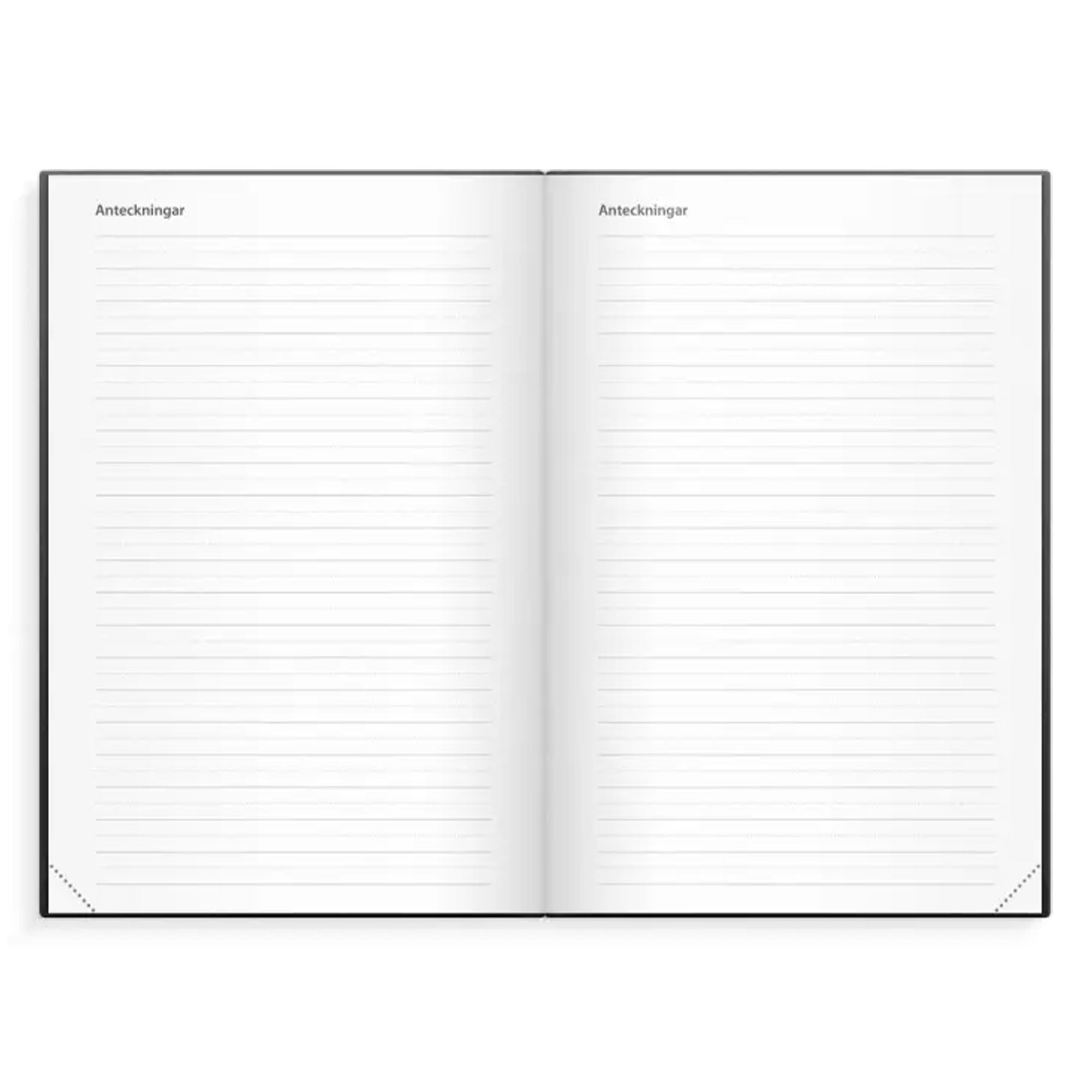 Kalender Dagbok svart konstläder 2027