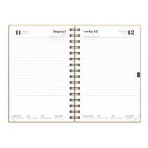 Kalender Dagbok Textile senapsgul 2027