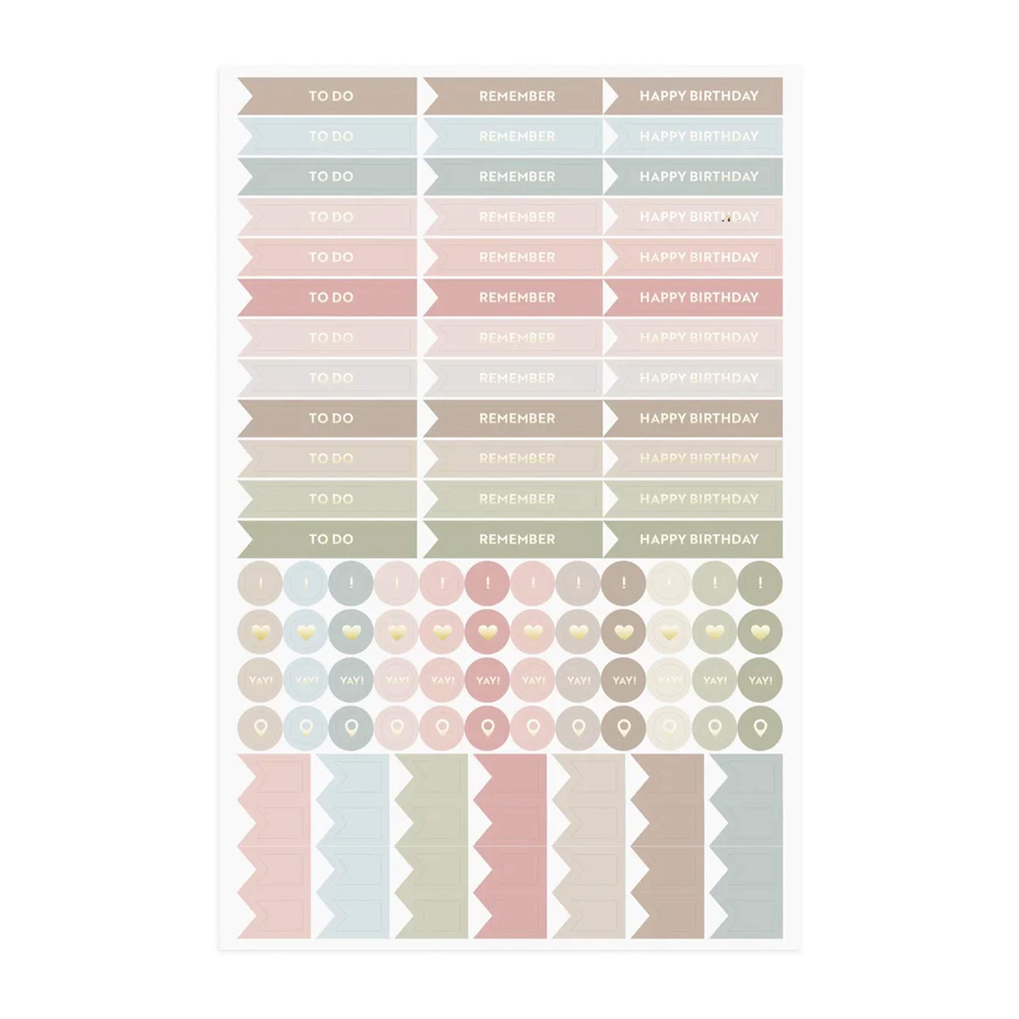 Kalender Life Organizer blommor 2027, tillhörande stickers