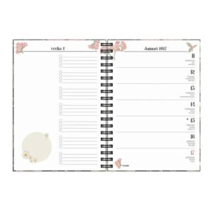 Kalender Life Planner 2027 A6 Floral