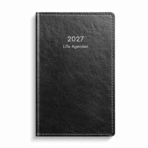 Kalender Lilla Agendan svart konstläder 2027