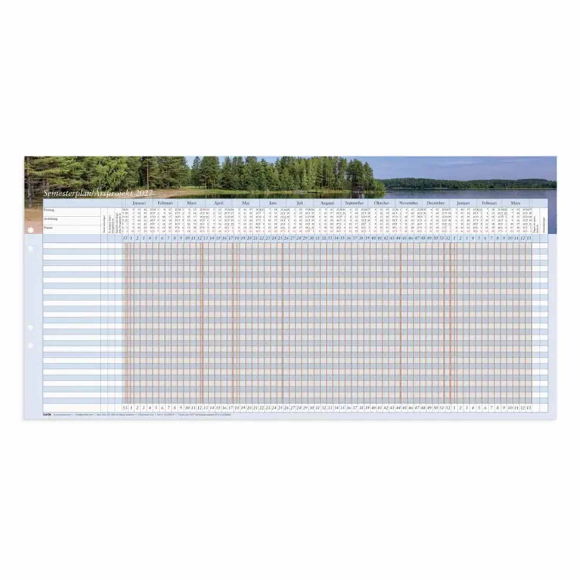 Kalender Semesterplan/Årsprojekt 2027 5-pack Kalender Semesterplan/Årsprojekt 2027 5-pack