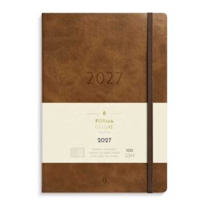 Kalender Stor Veckokalender Forma Deluxe brun 2027