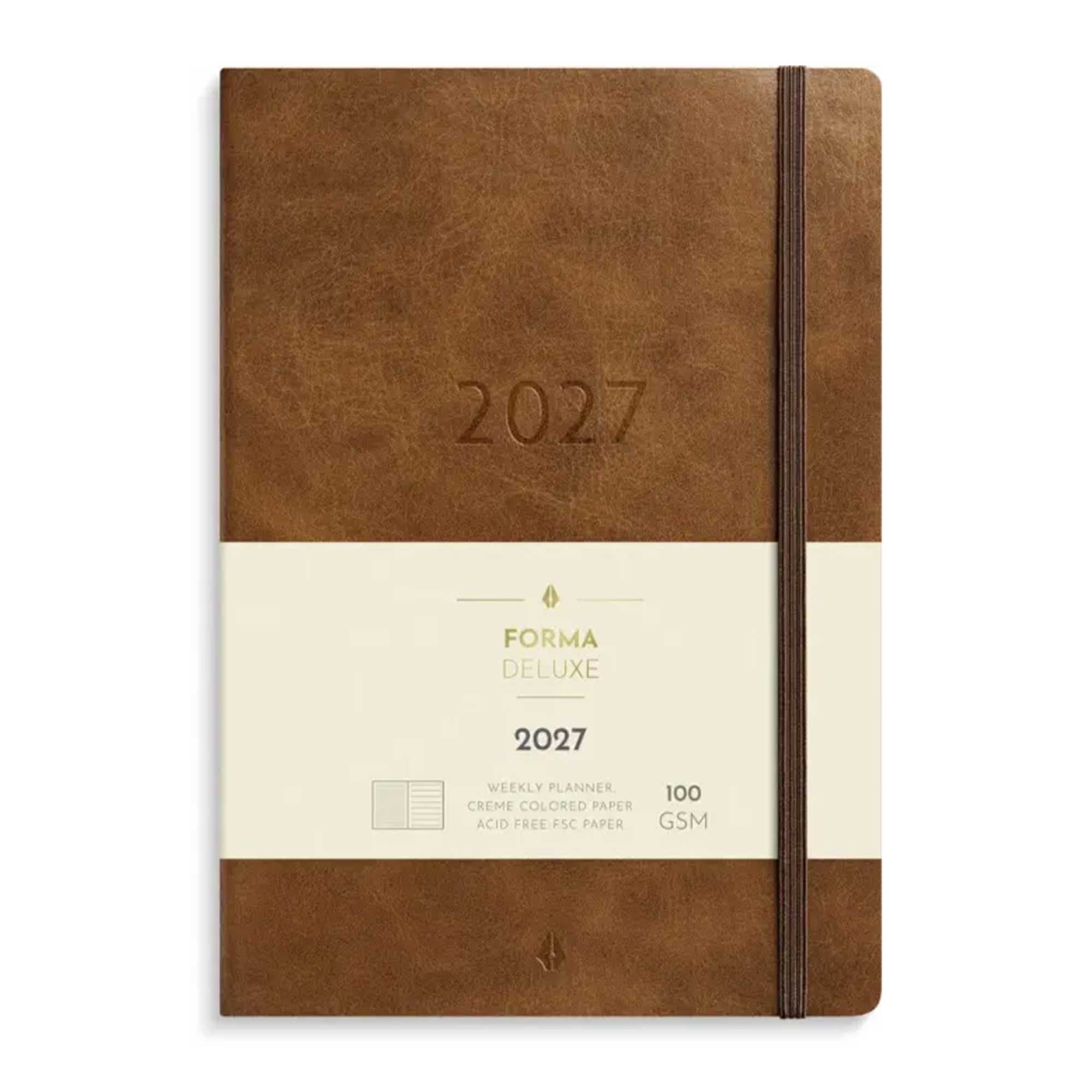 Kalender Stor Veckokalender Forma Deluxe brun 2027 Kalender Stor Veckokalender Forma Deluxe brun 2027