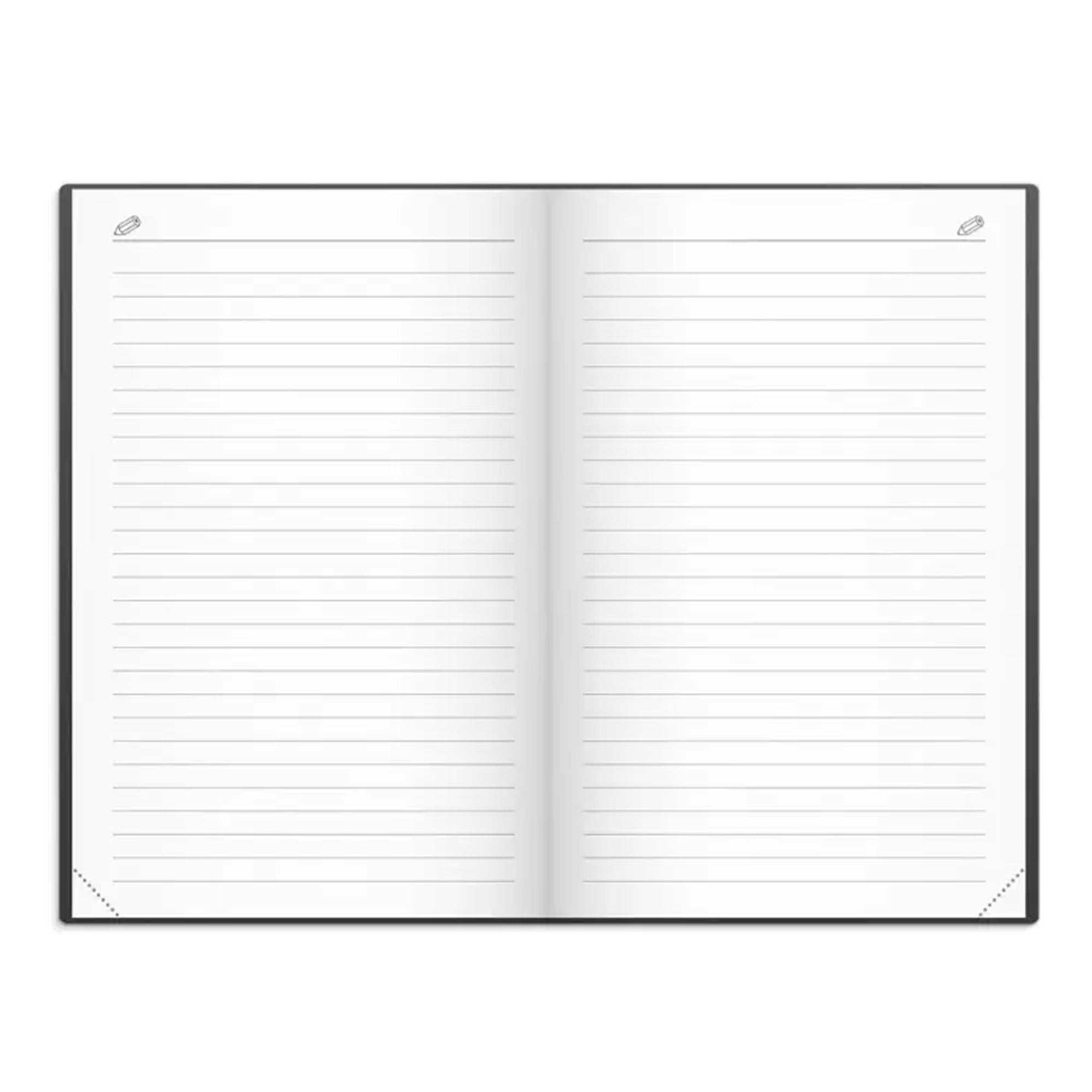 Kalender Stora Fick svart konstläder 2027