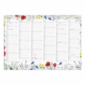 Kalender Väggblad Blomster 2027