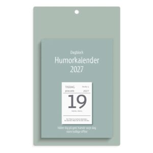 Kalender Väggplån med dagblock Humor 2027