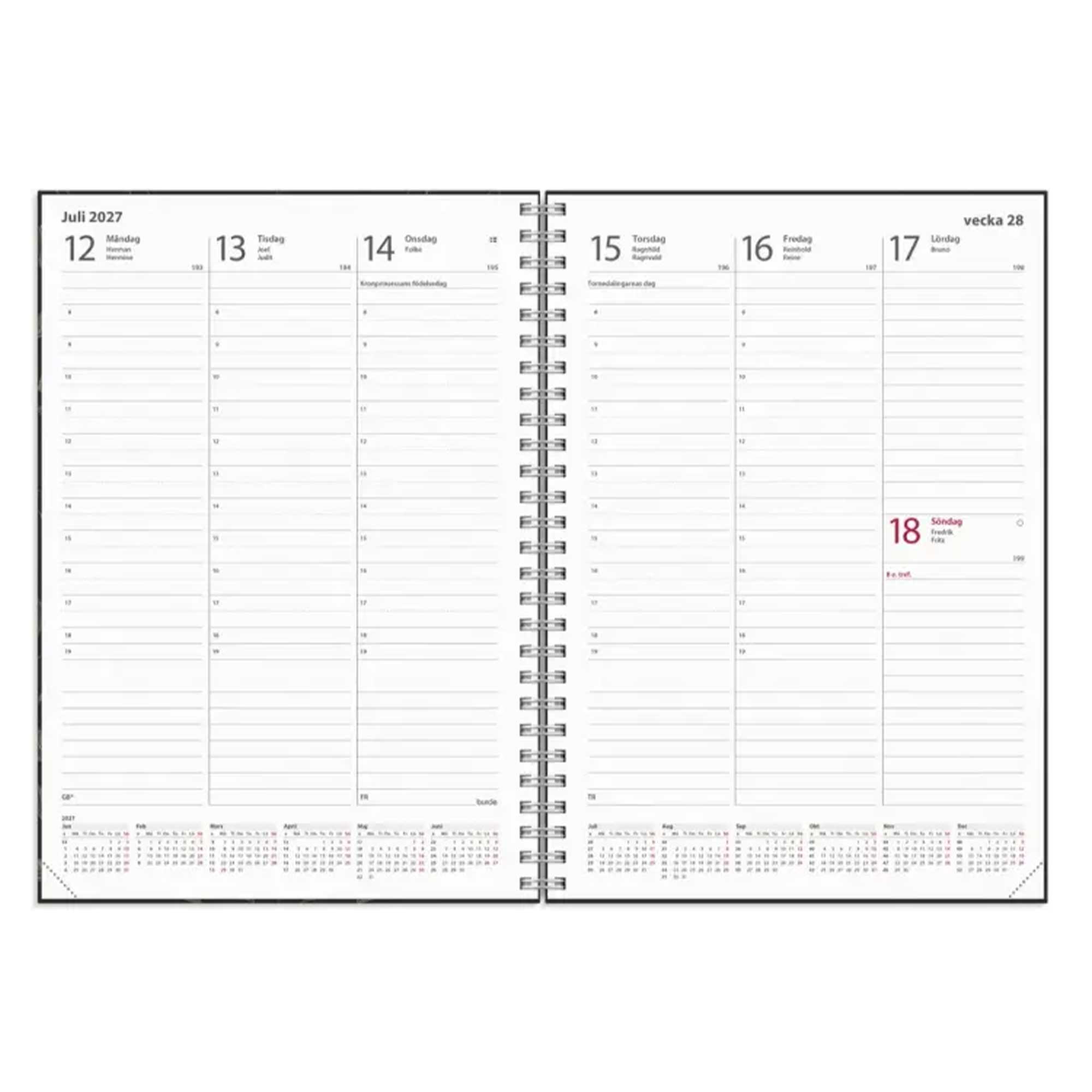 Kalender Weekly A5 Eco Line 2027