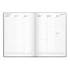 Kalender Weekly A5 svart konstläder 2027