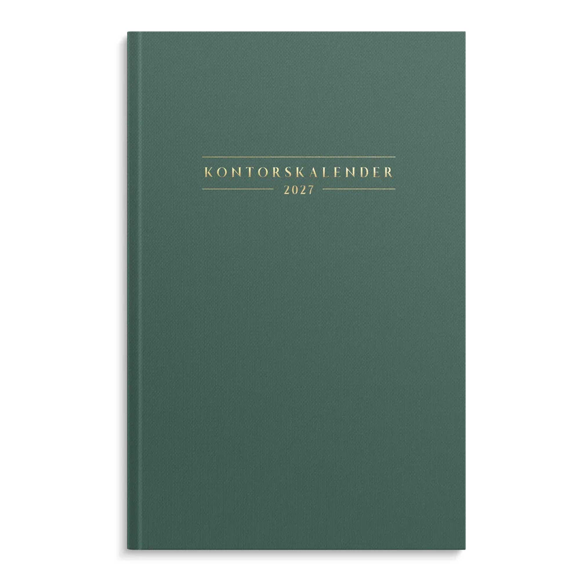 Kontorskalender 2027 grön Kontorskalender 2027 grön