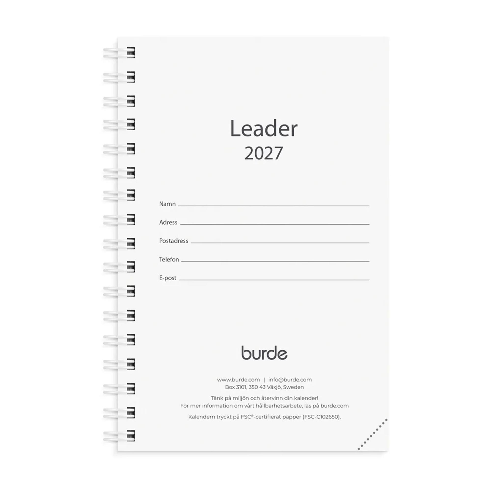 Leader kalenderrefill 2027 Leader kalenderrefill 2027