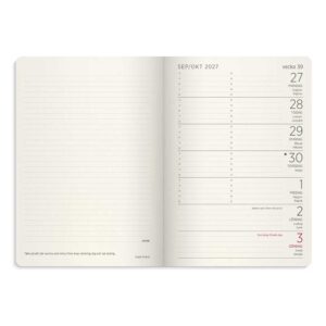 Liten veckokalender Forma Deluxe brun 2027