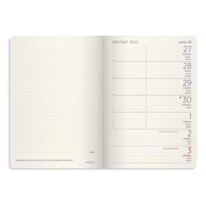 Liten veckokalender Forma Deluxe svart 2027