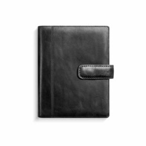 Mini Systemkalender svart skinn 2027