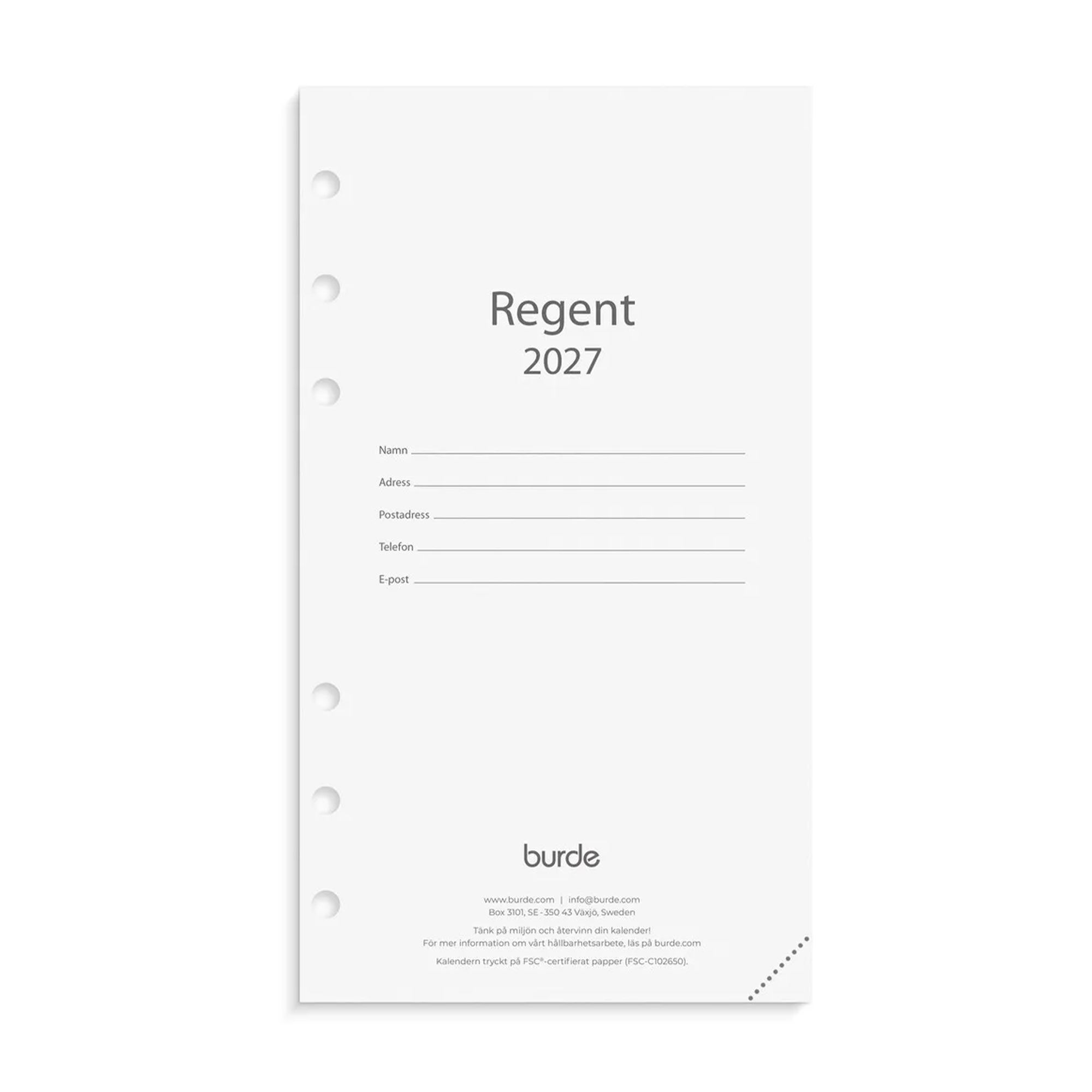 Regent kalendersats 2027 Regent kalendersats 2027