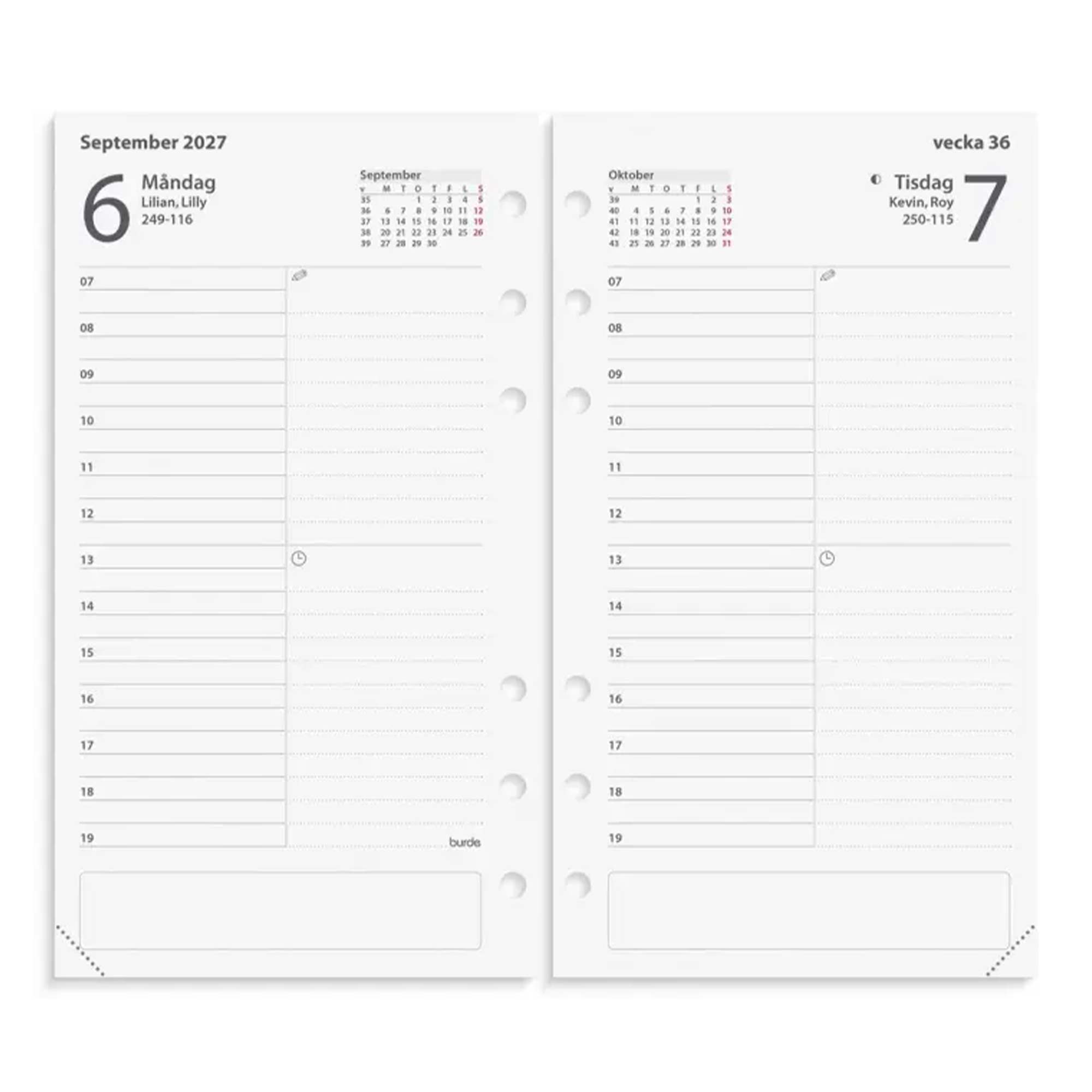 Regent kalendersats Agenda 2027
