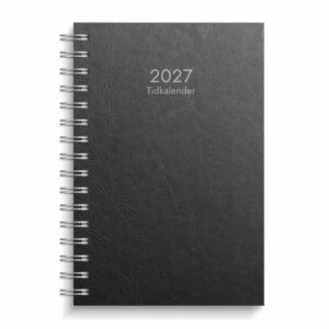 Tidkalender svart kartong 2027