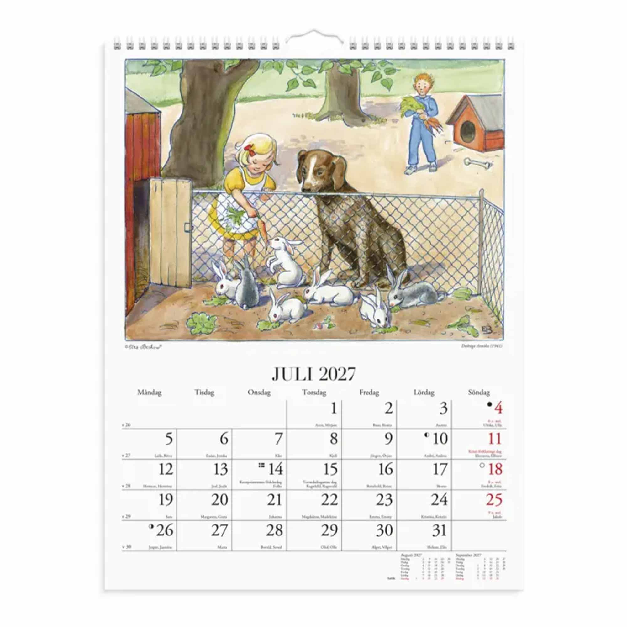 Väggkalender Elsa Beskow 2027