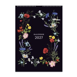 Väggkalender Illustrerad Blomster 2027