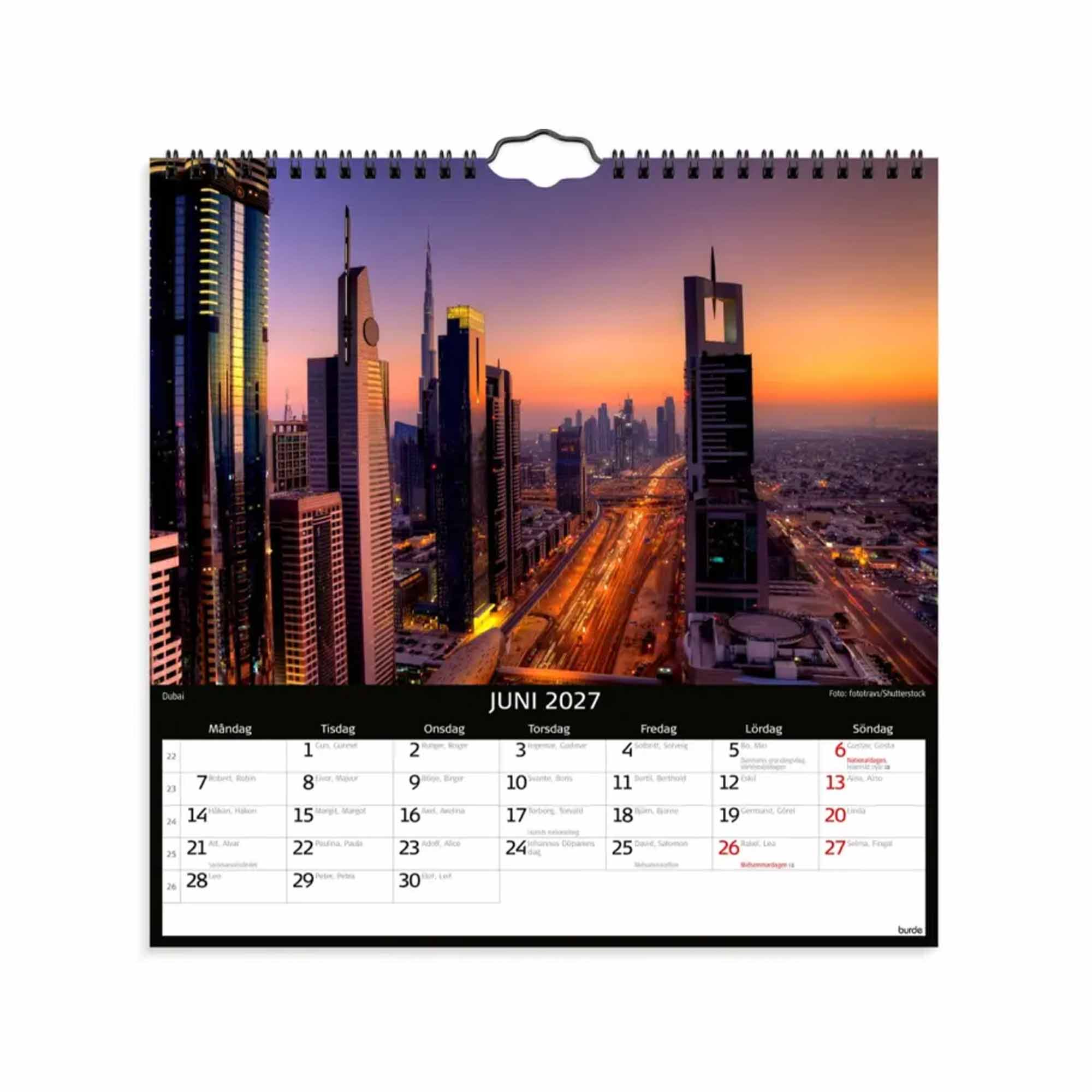 Väggkalender Skylines 2027
