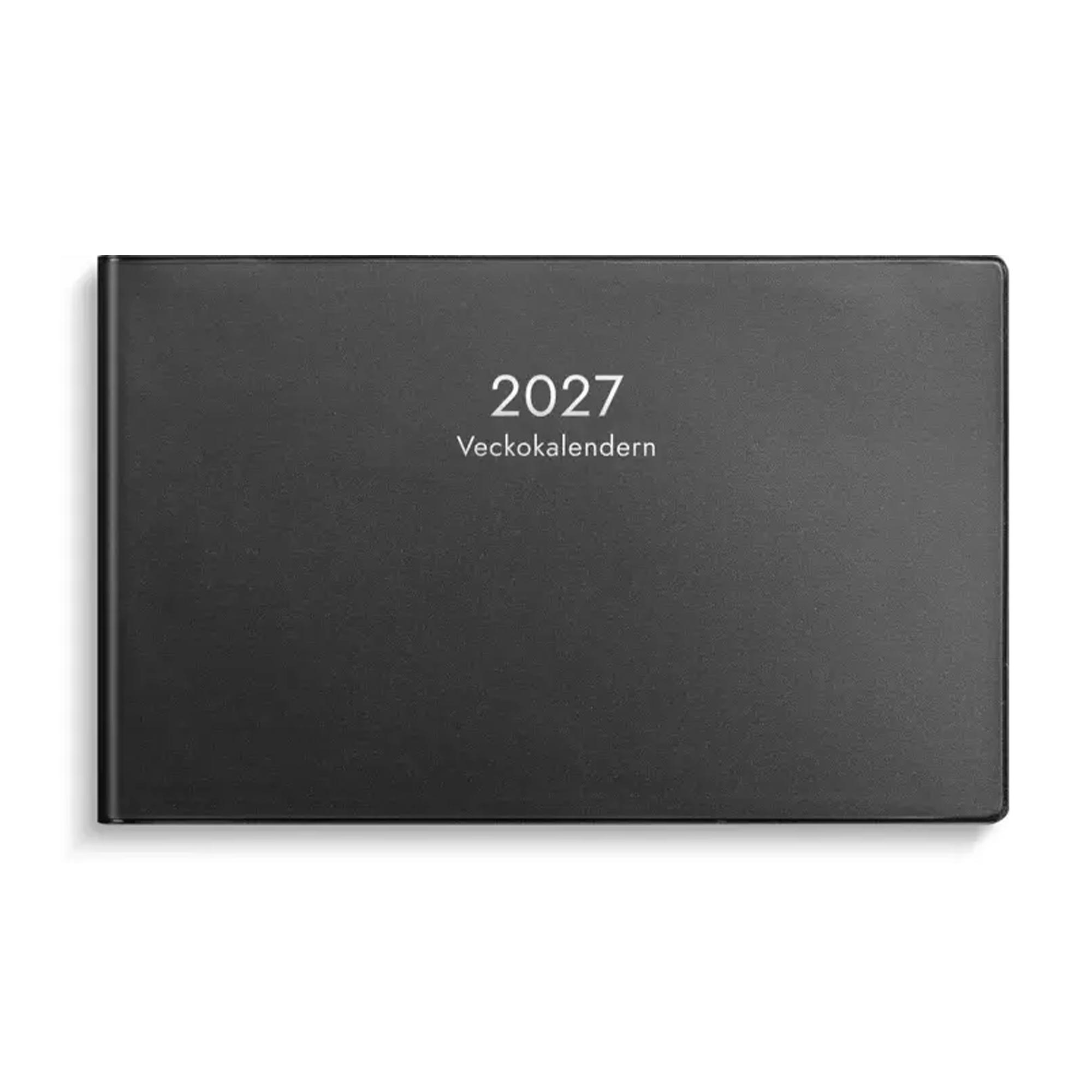 Veckokalendern svart plast 2027 Veckokalendern svart plast 2027