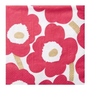 Matservetter 20p Marimekko Unikko röd