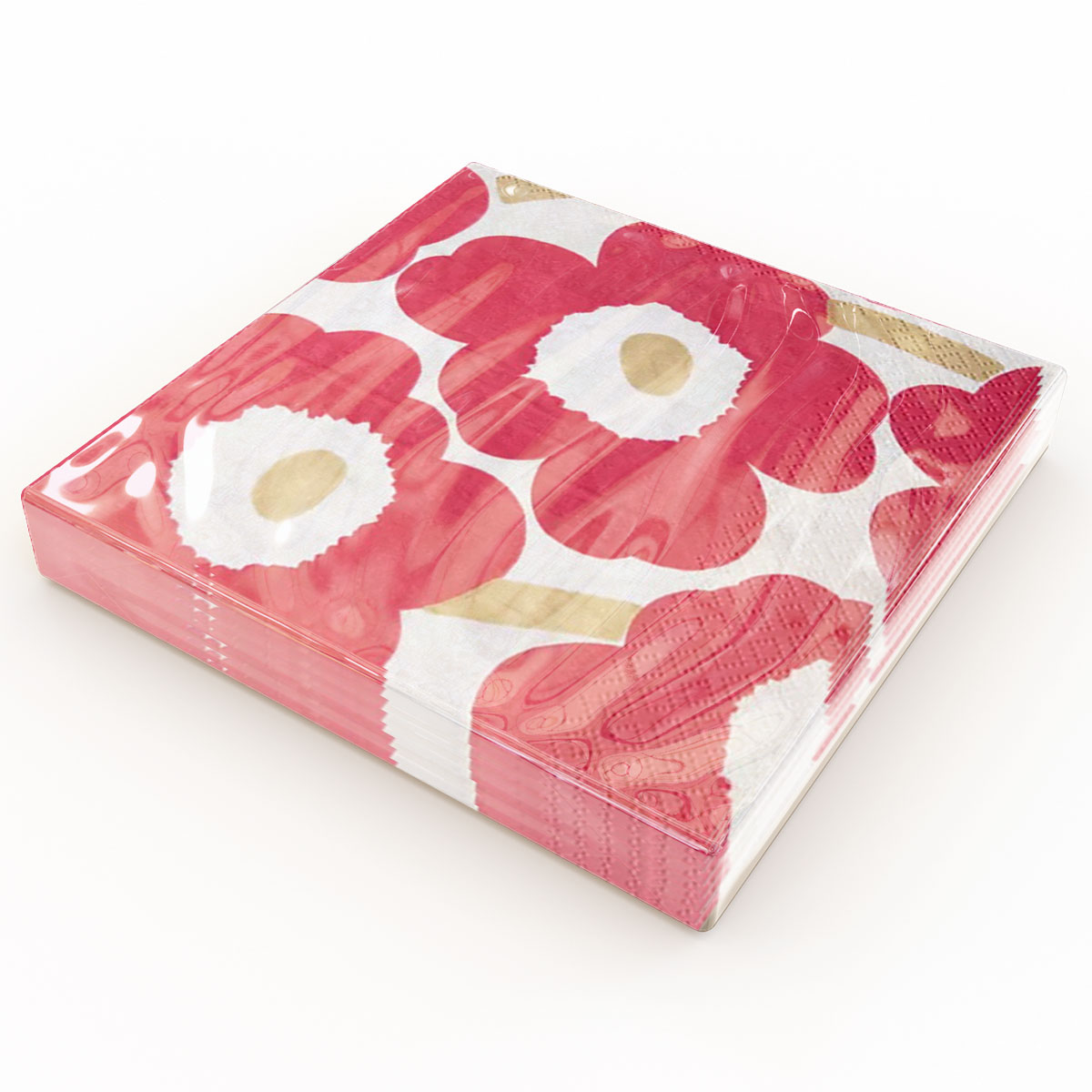 Matservetter 20p Marimekko Unikko röd förpackning