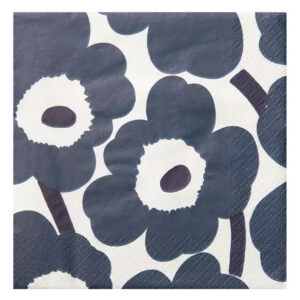 Matservetter 20p Marimekko Unikko svart