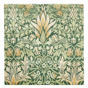 Matservetter 20p William Morris Snakehead green