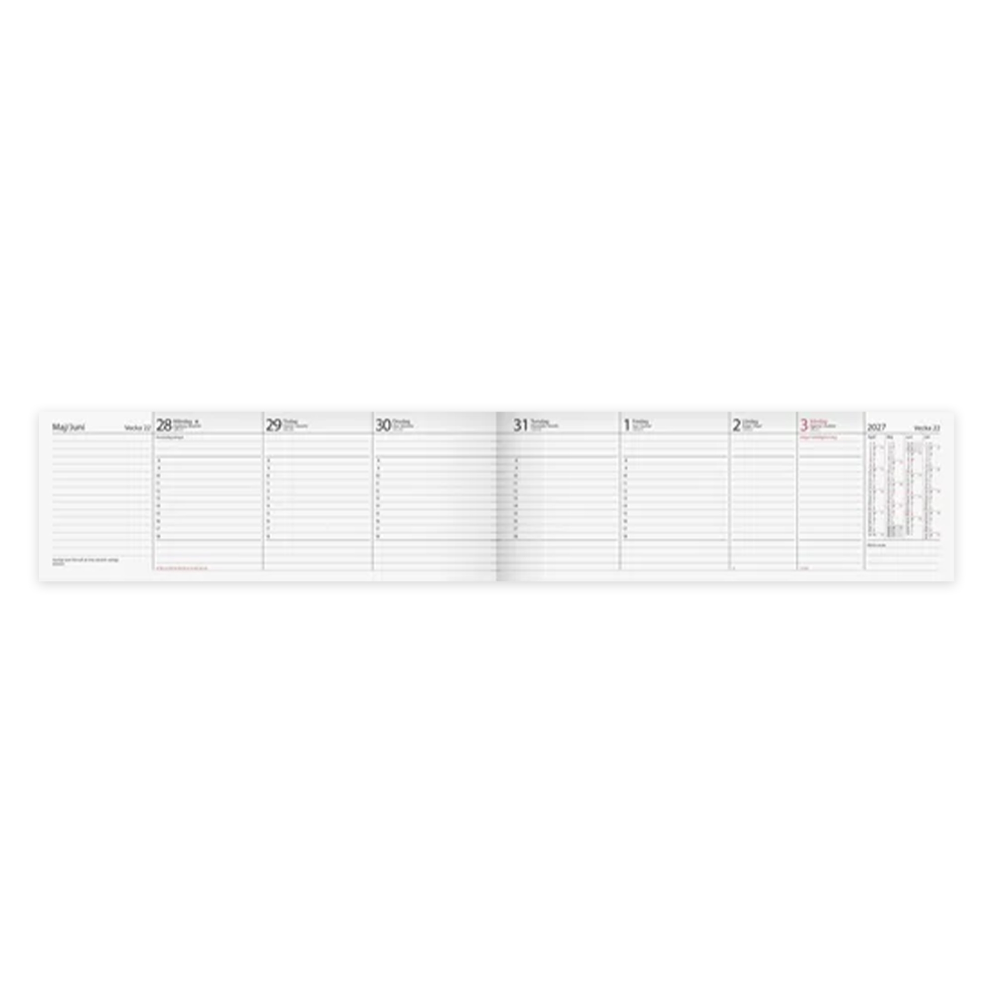 Bordskalender Planering Inbunden 2027
