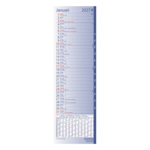 Bordskalender Stora Skrivbord Blå 2027