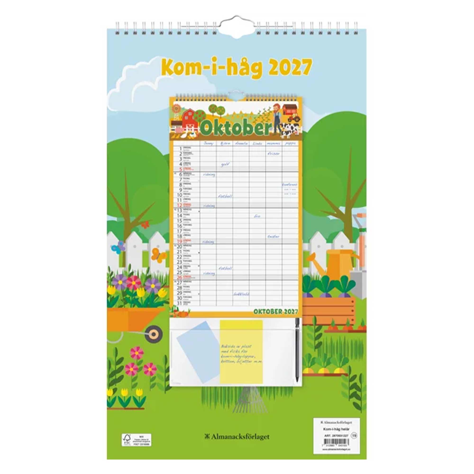 Familjekalender Kom i håg 2027 Familjekalender Kom i håg 2027